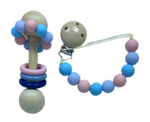 Load image into Gallery viewer, Rattle and Dummy Clip Set